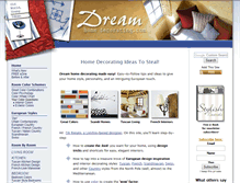 Tablet Screenshot of dreamhomedecorating.com